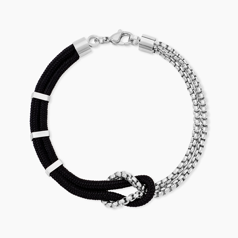Bracelet Thymeo Acier Blanc - Bracelets cordons Homme | Marc Orian