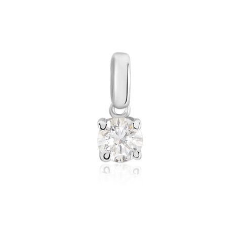 Pendentif Aphrodite Or Blanc Diamant - Parures de mariage Femme | Marc Orian