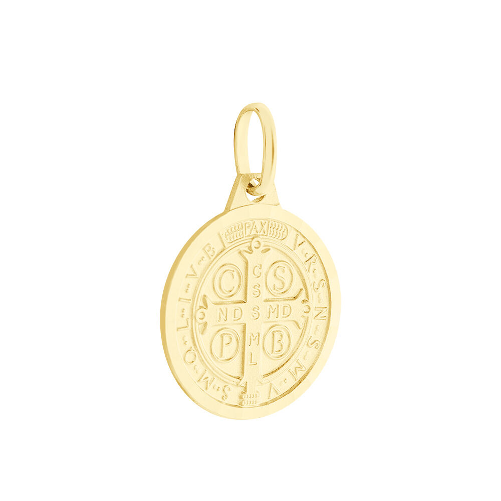 Pendentif Benoit Or Jaune - Médailles et médaillons Famille | Marc Orian