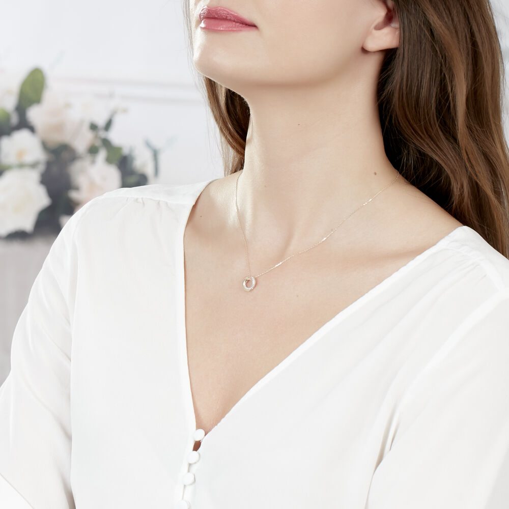 Collier Tiara Or Tricolore Diamant - Colliers avec pierres Femme | Marc Orian