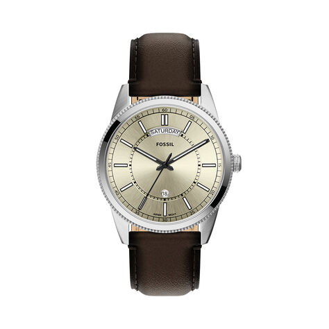 Montre Fossil Pearson Cr&egrave;me - Montres &eacute;tanches Homme | Marc Orian