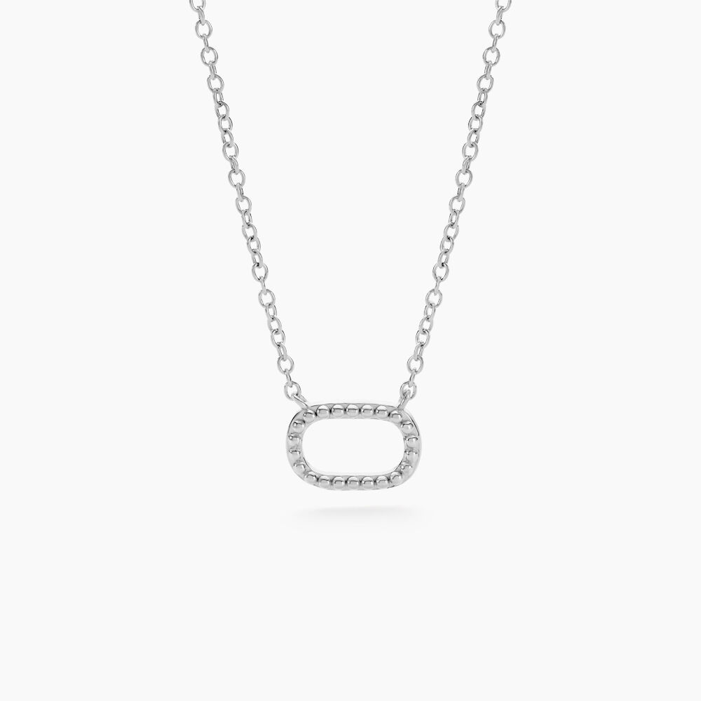Collier Clem Argent Blanc - Colliers Femme | Marc Orian