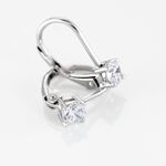 Boucles D'oreilles Dormeuses Argent Blanc Viventiol Oxyde De Zirconium - Boucles d'oreilles pampille Femme | Marc Orian