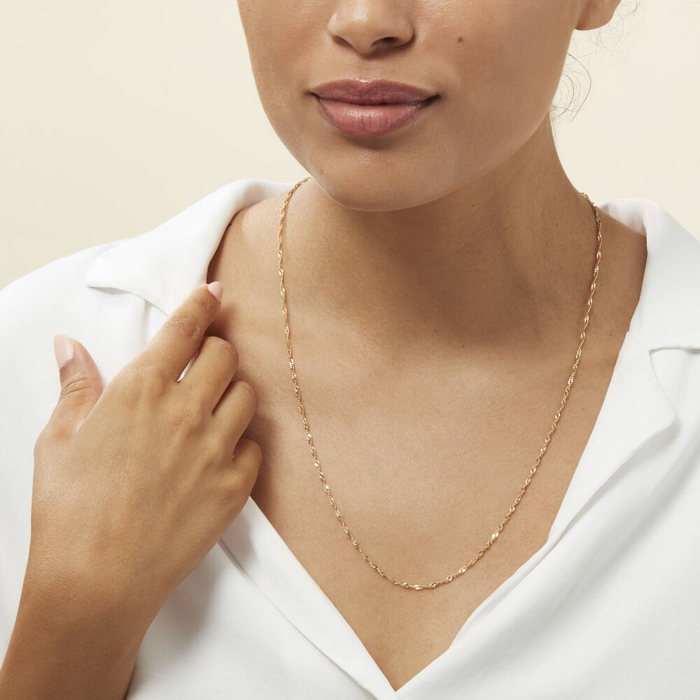 Chaîne Imanie Maille Singapour Or Jaune - Chaines Femme | Marc Orian