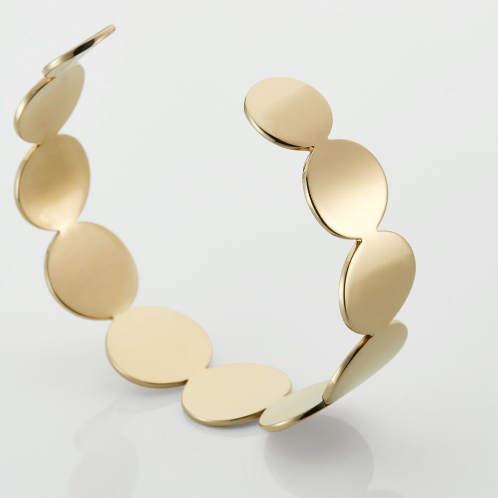 Bracelet Jonc Acier Dor&eacute; Naomi - Bracelets joncs Femme | Marc Orian