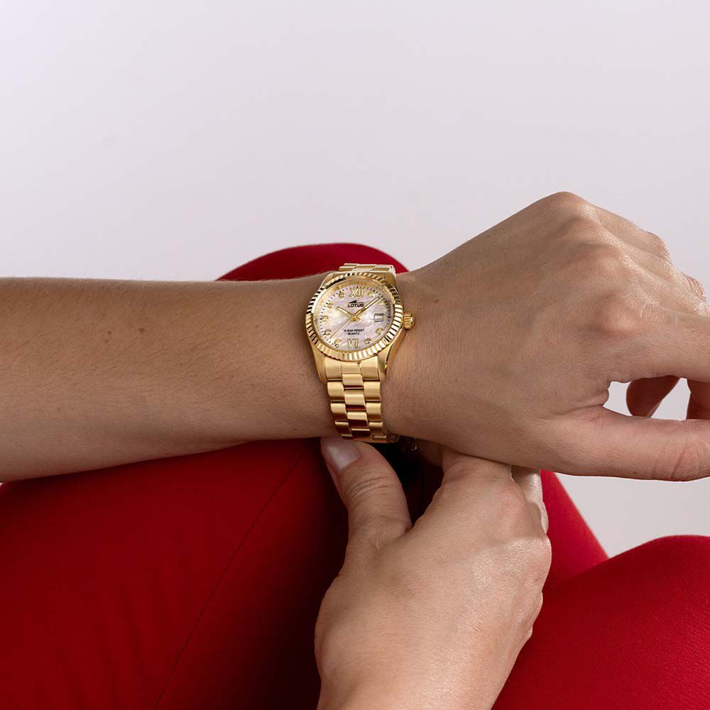 Montre Lotus Freedom Collection Nacre Blanche - Montres étanches Femme | Marc Orian