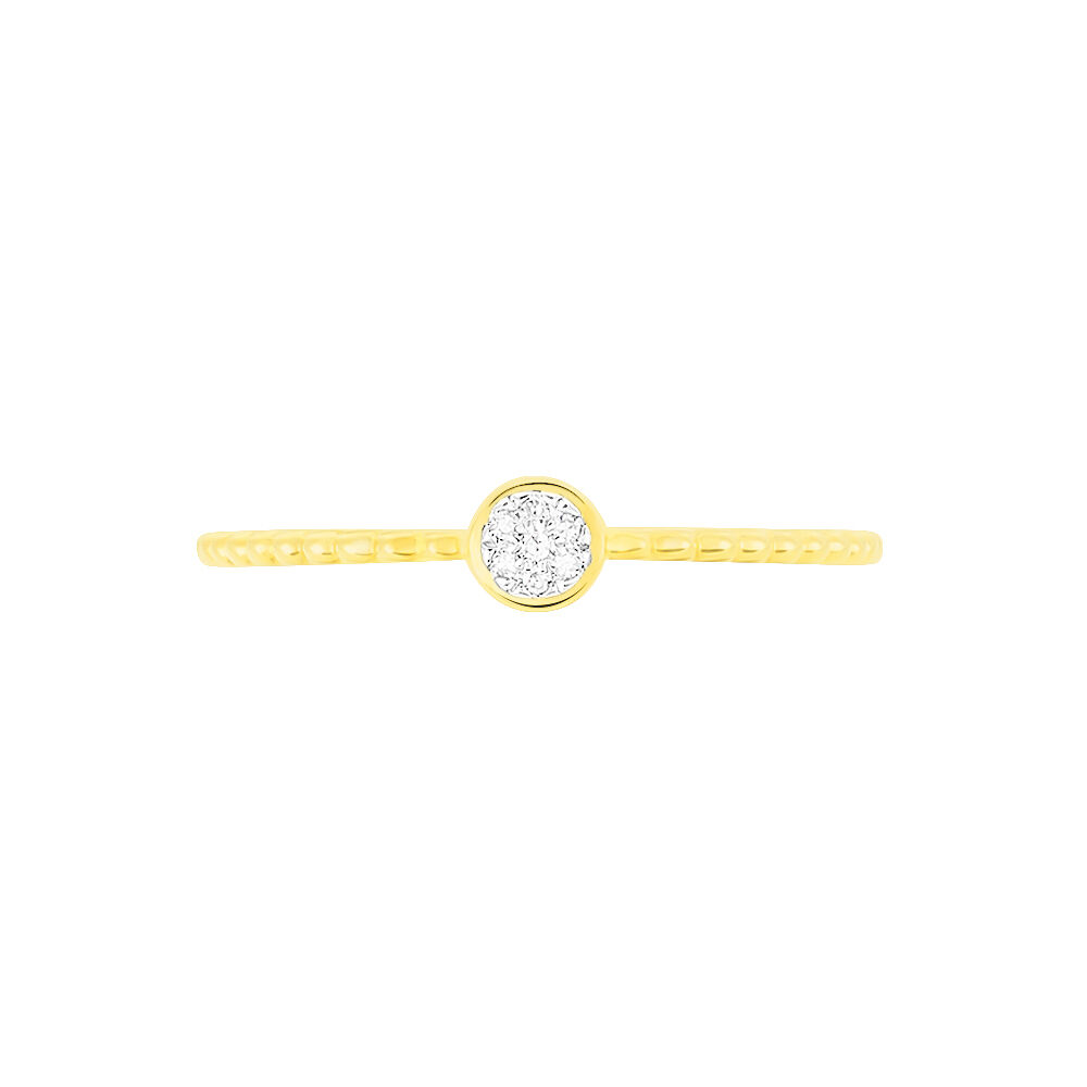 Bague Aqsa Or Jaune Diamant - Parures de mariage Femme | Marc Orian