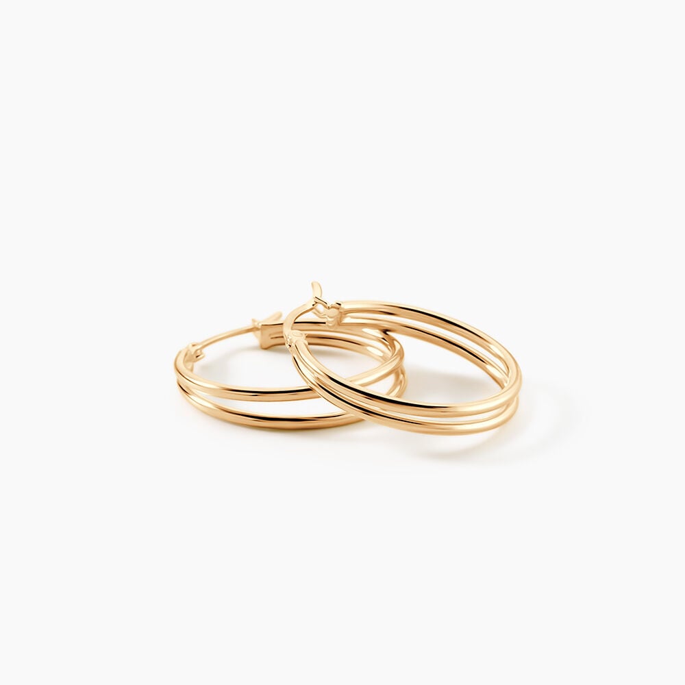 Cr&eacute;oles Double Plaqu&eacute; Or Jaune - Cr&eacute;oles Femme | Marc Orian