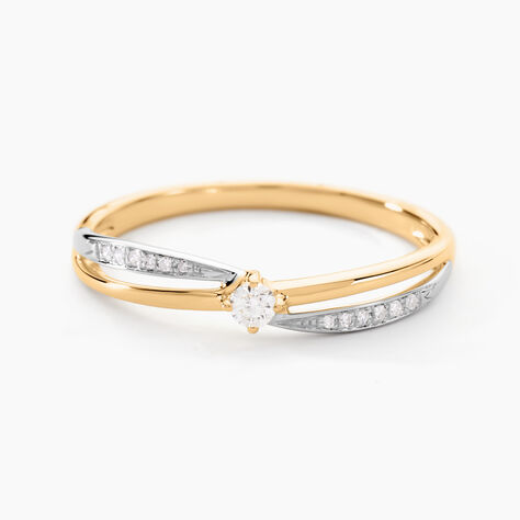 Bague Selene Or Bicolore Diamant - Parures de mariage Femme | Marc Orian
