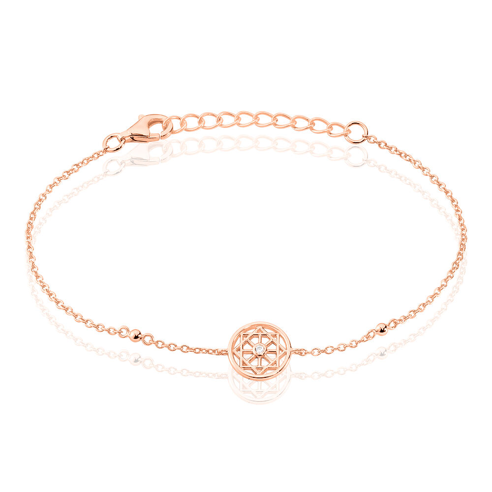 Bracelet Peinda Argent Rose Oxyde De Zirconium - Bracelets fantaisie Femme | Marc Orian