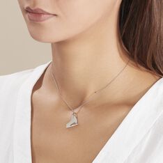 Pendentif Emery Argent Blanc - Pendentifs Famille | Marc Orian