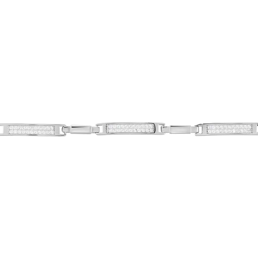 Bracelet Conina Argent Blanc Oxyde De Zirconium - Bracelets chaînes Femme | Marc Orian