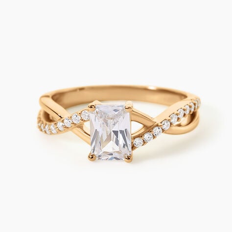 Bague Blair Plaqu&eacute; Or Jaune Oxyde De Zirconium - Bijoux fantaisie Femme | Marc Orian