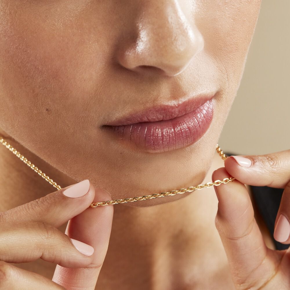 Chaîne Igoa Maille Forçat Diamantee Or Jaune - Chaines Femme | Marc Orian