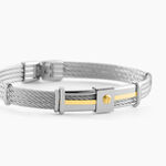 Bracelet Davilia Or Acier Bicolore - Bracelets cha&icirc;nes Homme | Marc Orian