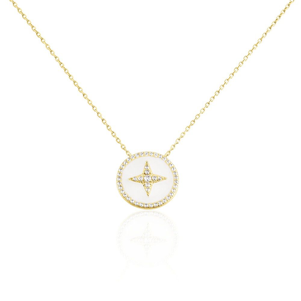 Collier Sweet Rosace Or Jaune Oxyde De Zirconium -  Femme | Marc Orian