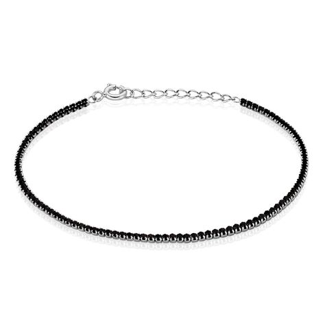 Bracelet Lou-anne Argent Blanc Oxyde De Zirconium Noir - Bracelets fantaisie Femme | Marc Orian