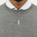 Collier Boss Kassy Emblem Acier Blanc - Colliers Homme | Marc Orian