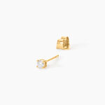Boucles D'Oreilles Puces Aphrodite Or Jaune Diamant - Boucles d'oreilles mariage Femme | Marc Orian