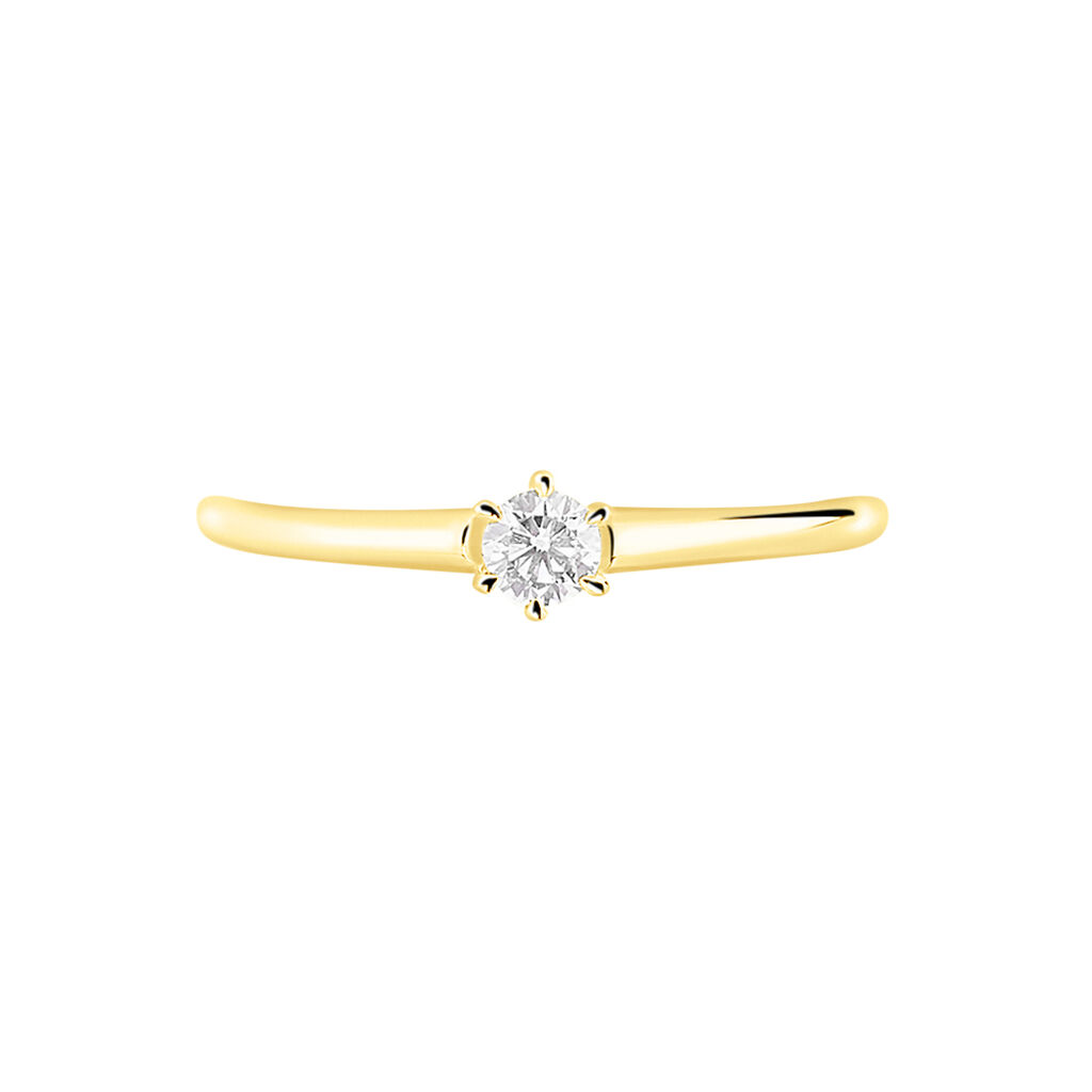 Bague Solitaire Samantha Or Jaune Diamant - Bagues Solitaire Femme | Marc Orian