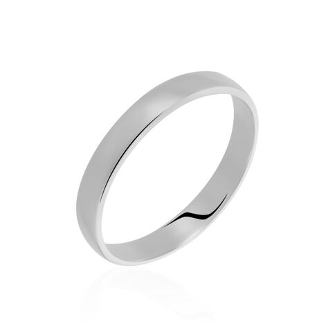 Alliance Julie Ruban Classique Platine Blanc - Alliances Famille | Marc Orian