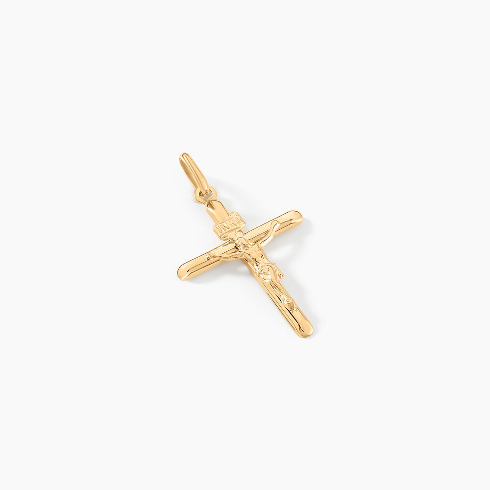 Pendentif Damian Croix Or Jaune - Pendentifs Unisex | Marc Orian