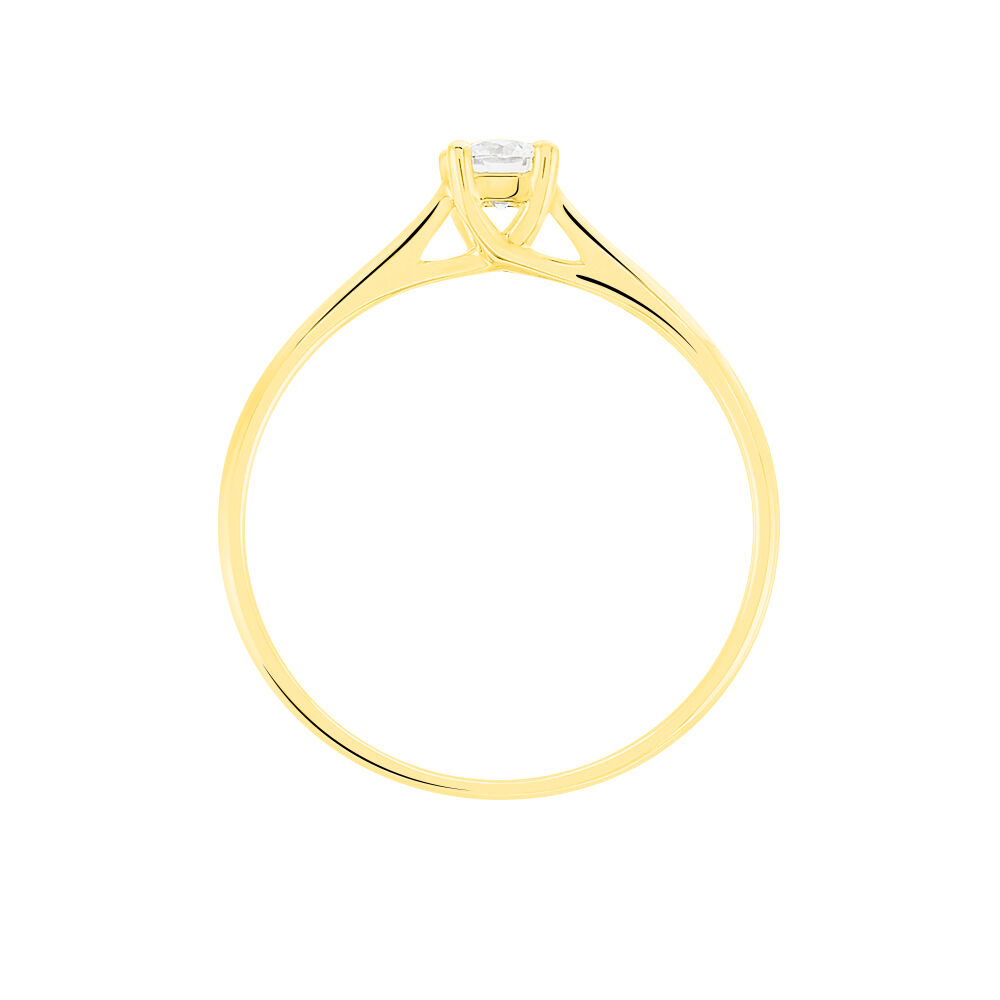 Bague Solitaire Victoria Or Jaune Diamant - Solitaires Femme | Marc Orian
