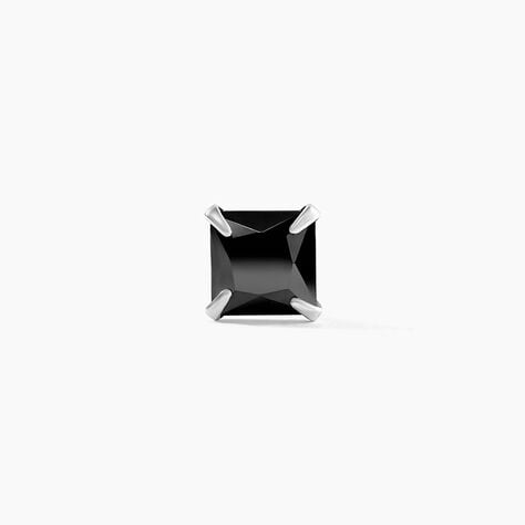Boucle D'oreille Puce Unitaire Paco Argent Blanc Oxyde De Zirconium - Puces Homme | Marc Orian