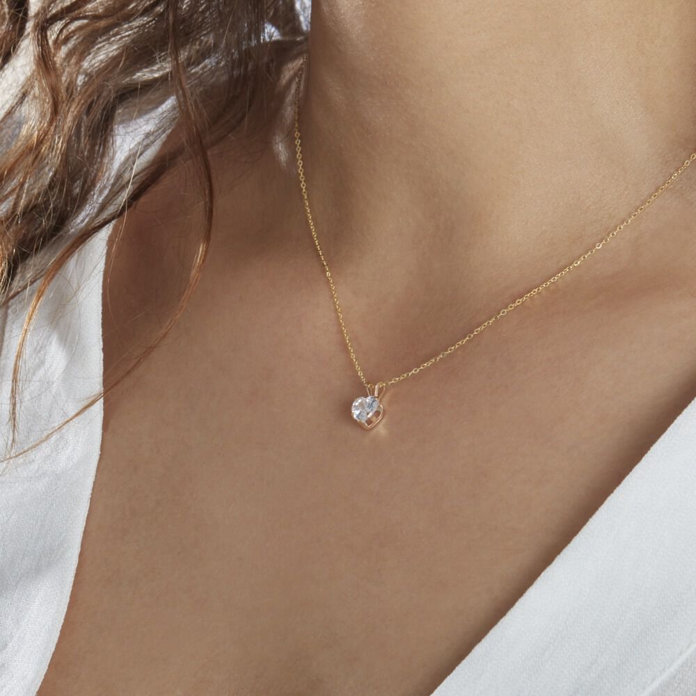 Collier Aodren Or Jaune Oxyde De Zirconium - Colliers avec pierres Famille | Marc Orian