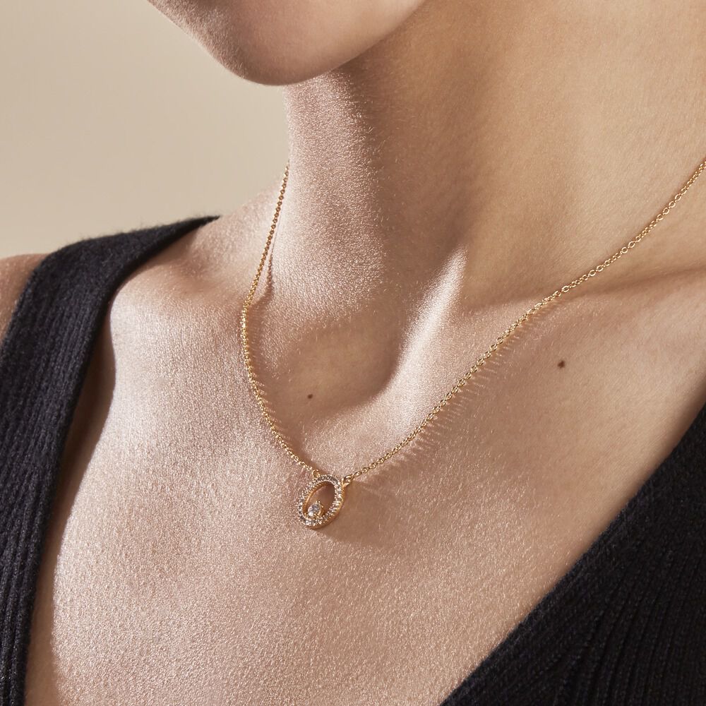 Collier Plaqué Or Lila Oxydes De Zirconium - Colliers avec pierres Femme | Marc Orian