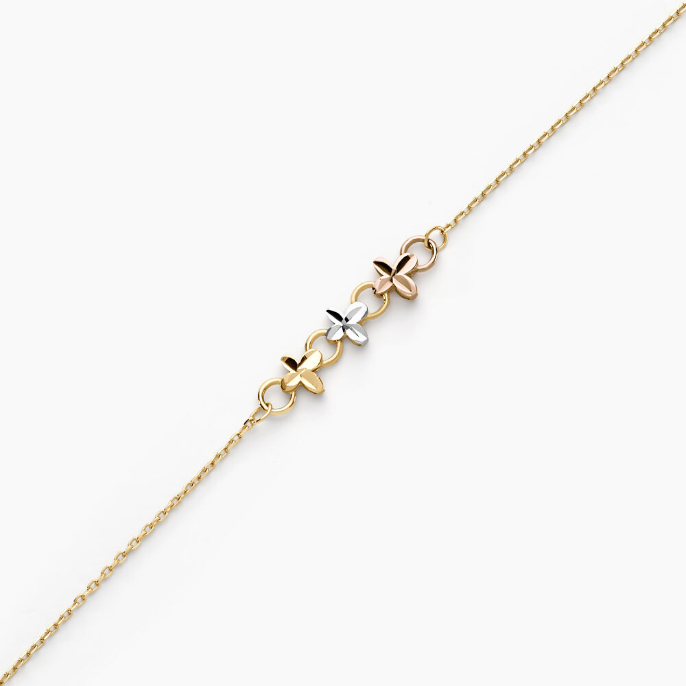 Bracelet Tricolore Or Jaune - Bracelets cha&icirc;nes Femme | Marc Orian