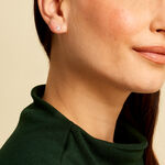 Boucles D'oreilles Puces Tierra Or Jaune Oxyde De Zirconium - Puces Femme | Marc Orian