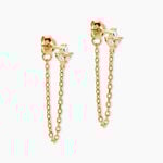 Boucles D'oreilles Pendantes Erma Plaqu&eacute; Or Dor&eacute; Oxyde De Zirconium - Pendantes Femme | Marc Orian