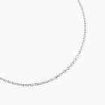 Cha&icirc;ne Claudine Maille For&ccedil;at Argent Blanc - Colliers fantaisie Famille | Marc Orian