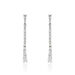 Boucles D'oreilles Pendantes Amenis Argent Blanc Oxyde De Zirconium - Pendantes Femme | Marc Orian