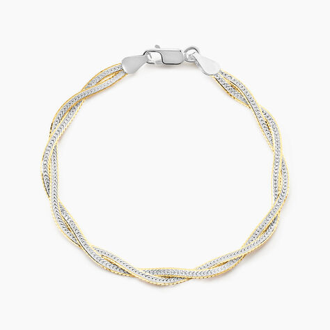 Bracelet Anaiz Argent Bicolore - Bracelets mailles Femme | Marc Orian