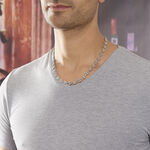 Collier Carrus Maille Grain De Cafe Argent Blanc - Chaines Homme | Marc Orian