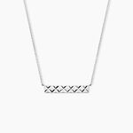 Collier Vinie Argent Blanc - Colliers fantaisie Femme | Marc Orian