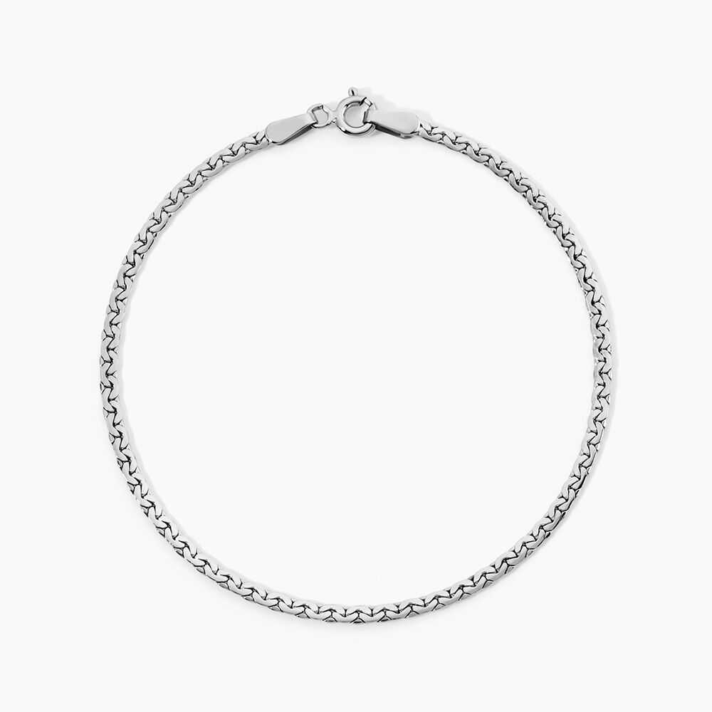 Bracelet Ivy Maille Haricot Or Blanc - Bracelets mailles Femme | Marc Orian