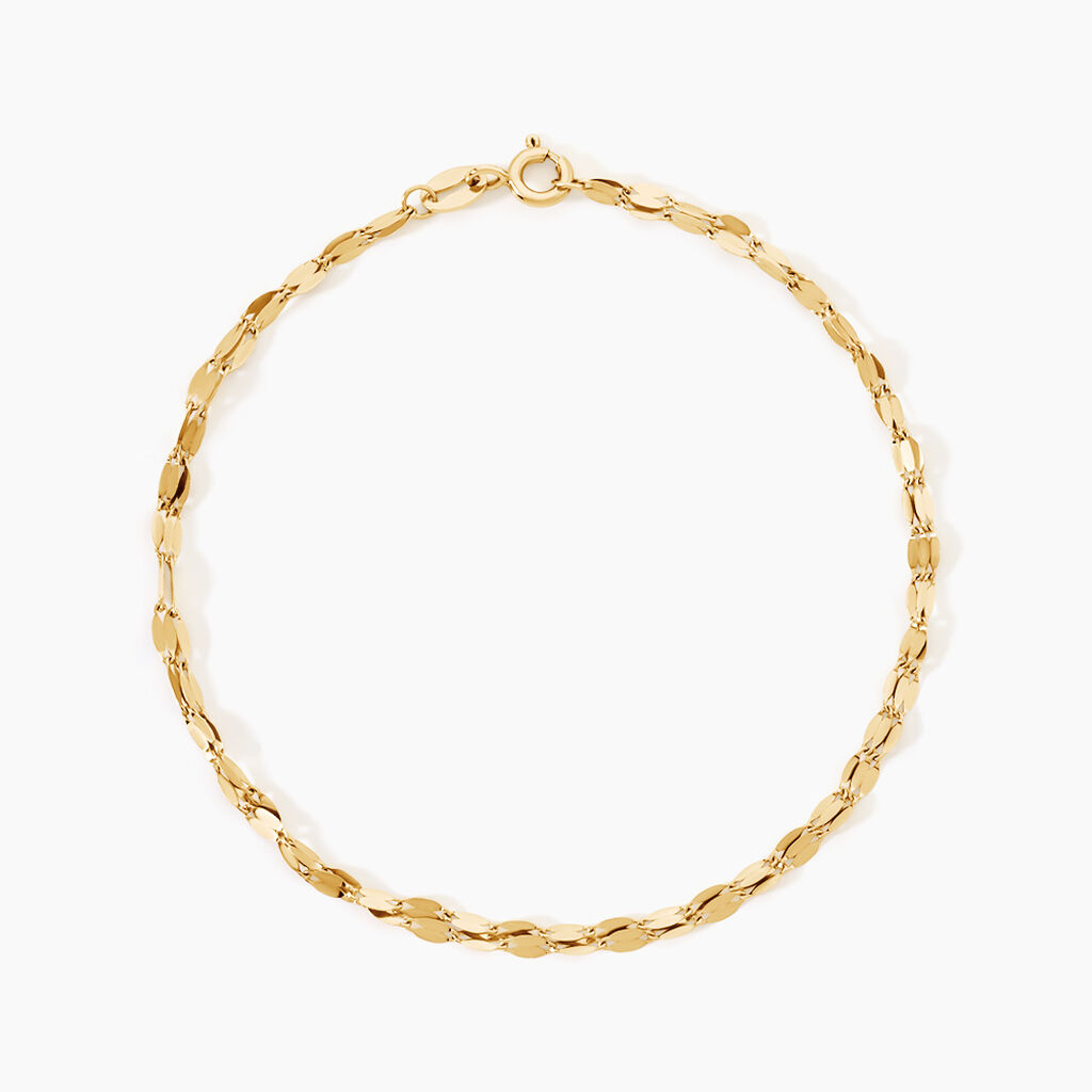 Bracelet Camelie Argent Dor&eacute; A L'Or 750/1000 - Bracelets cha&icirc;nes Femme | Marc Orian