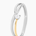 Bague Or Jaune Argent Blanc Oxyde De Zirconium - Solitaires Femme | Marc Orian