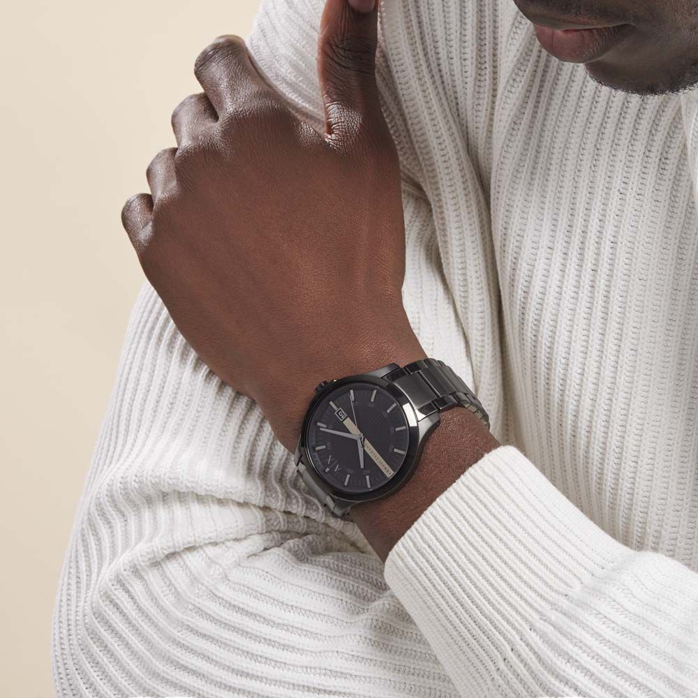 Montre Armani Exchange Hampton Noir - HIMHNQN4150 • Marc Orian | Bijouterie  en ligne