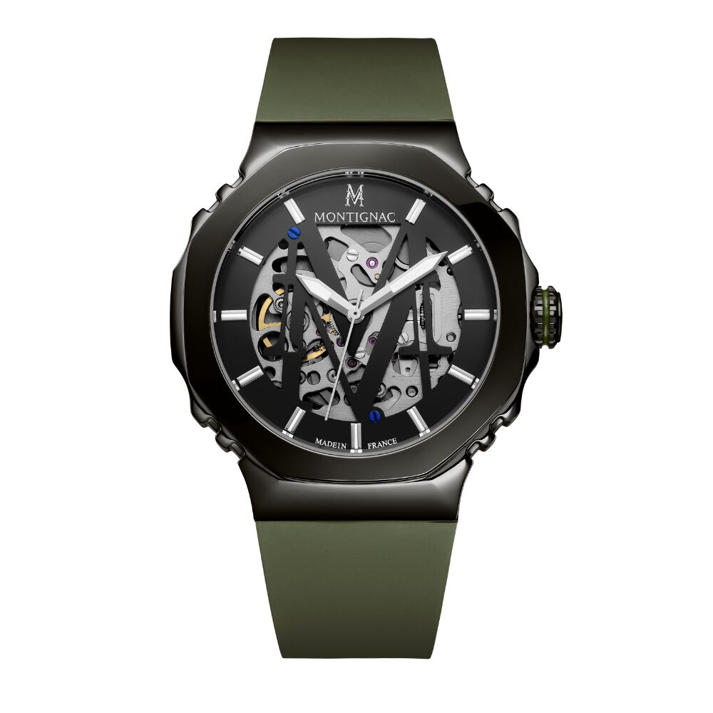 Montre Montignac Octagon Automatique Gris - Montres automatiques Homme | Marc Orian