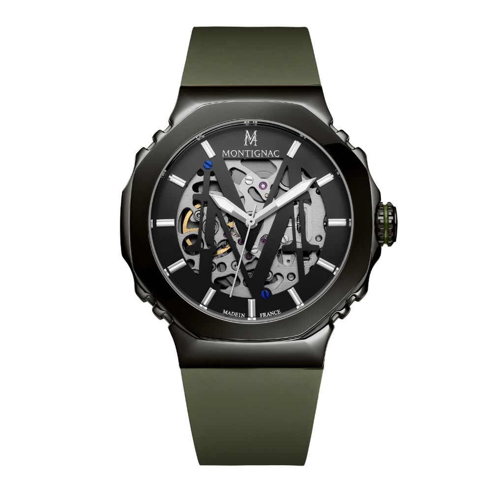 Montre Montignac Octagon Automatique Gris - Montres automatiques Homme | Marc Orian
