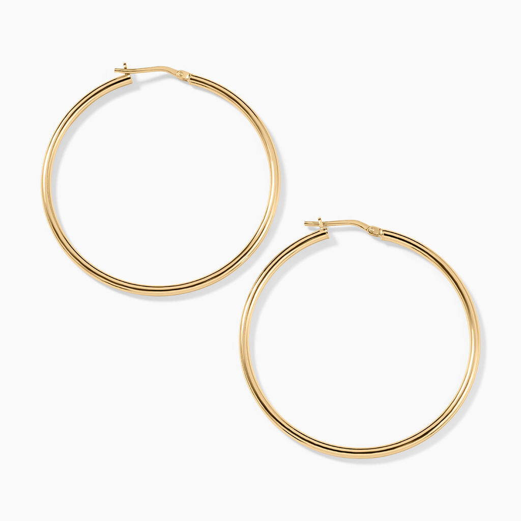 Cr&eacute;oles Verania Argent Dor&eacute; A L'Or 750/1000 - Cr&eacute;oles Femme | Marc Orian