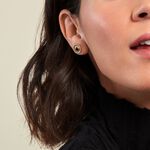 Boucles D'oreilles Puces Aghavni Plaque Or Jaune Agate - Puces Femme | Marc Orian