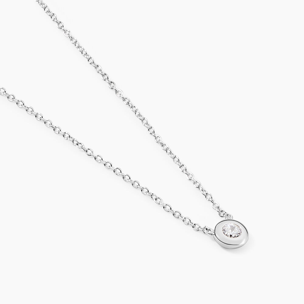 Collier Argent Laureano Oxydes De Zirconium - Colliers solitaires Femme | Marc Orian