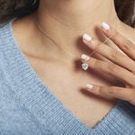 Collier Dari Or Blanc Oxyde De Zirconium - Colliers avec pierres Femme | Marc Orian