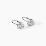 Boucles D'oreilles Pendantes Maximin Argent Blanc Oxyde De Zirconium - Pendantes Femme | Marc Orian