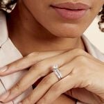 Bague Double Jeu Argent Blanc Oxyde De Zirconium - Solitaires Femme | Marc Orian